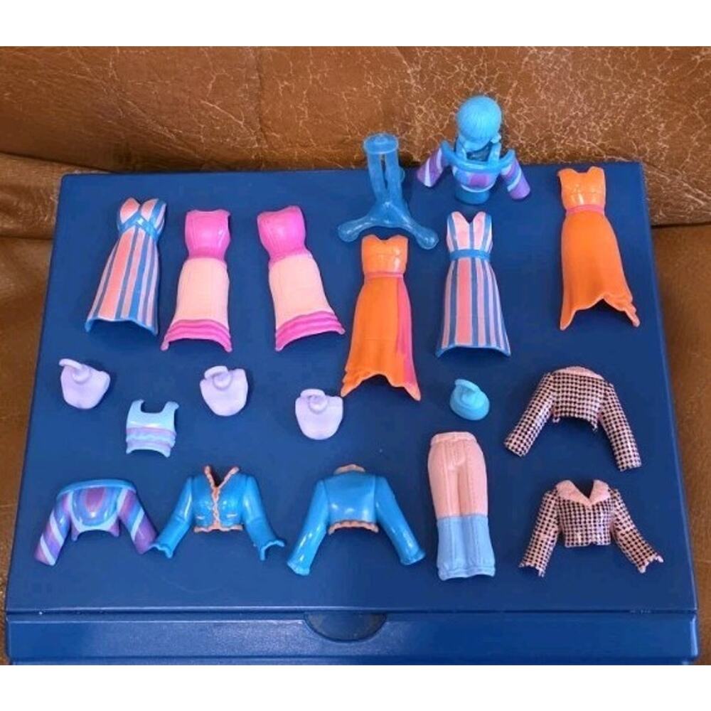 Polly Pocket Magnetic Clothes Dresses Shirts Pant Mannequin Hanging Busts